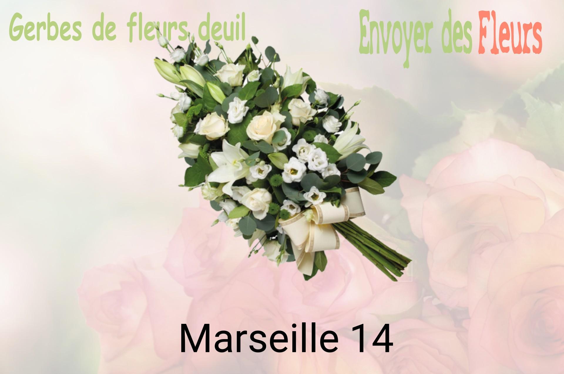 Gerbe de fleurs de deuil livrée à Marseille-14